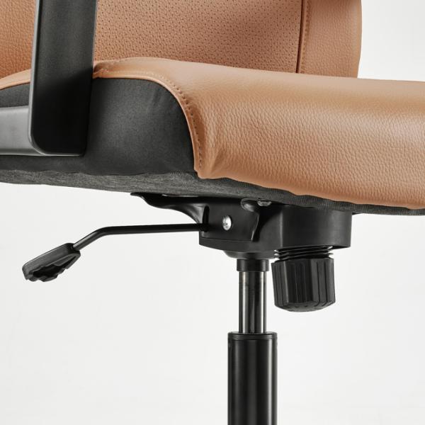 Fotoliu de birou Ikea Millberget Piele artificială/ Brown Black photo 7