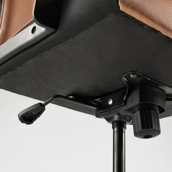 Fotoliu de birou Ikea Millberget Piele artificială/ Brown Black photo 8