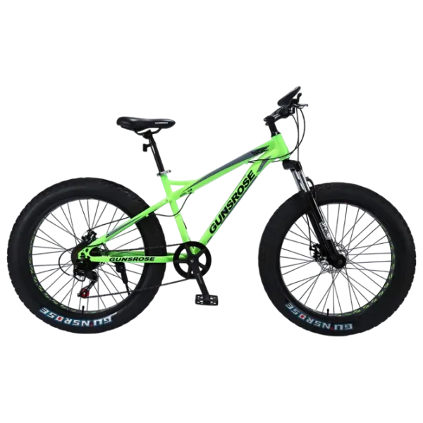 Bicicletă Frike Gunsrose Fatbike 24" 15" Aluminiu / Green Black photo 1 Bicicletă Frike Gunsrose Fatbike 24" 15" Aluminiu / Green Black photo 1