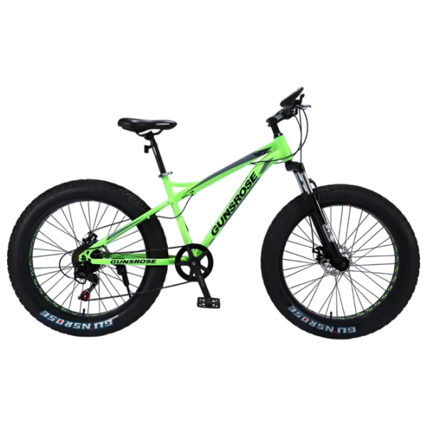 Bicicletă Frike Gunsrose Fatbike 24" 15" Aluminiu / Green Black photo 1 Bicicletă Frike Gunsrose Fatbike 24" 15" Aluminiu / Green Black photo 1