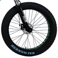 Велосипед Frike Gunsrose Fatbike 24" 15" Алюминий / Зеленый Черный photo 5