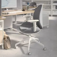 Fotoliu de birou Ikea Hattefjall/Gunnared Stofă/ Grey White photo 3