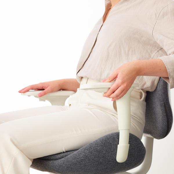 Fotoliu de birou Ikea Hattefjall/Gunnared Stofă/ Grey White photo 5