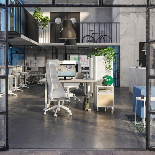 Fotoliu de birou Ikea Jarvfjallet/Glose Stofă/ White  photo 7