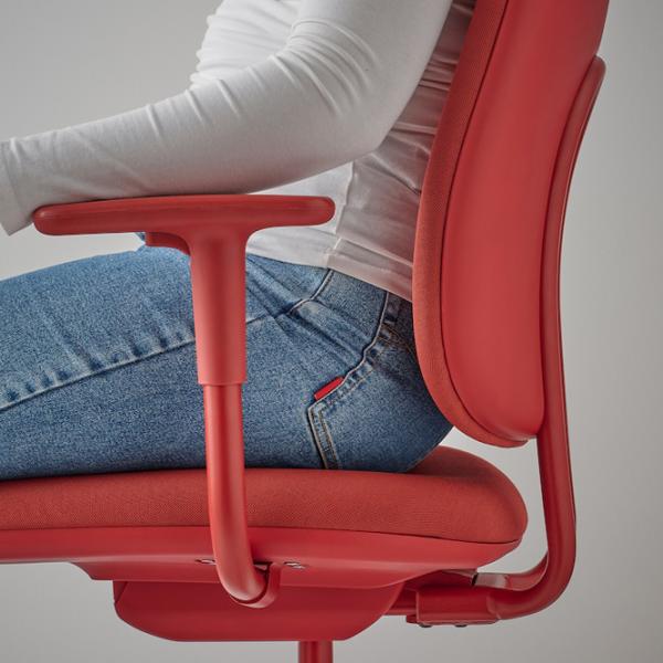 Fotoliu de birou Ikea Smorkull/Grasnas Stofă/ Red  photo 6