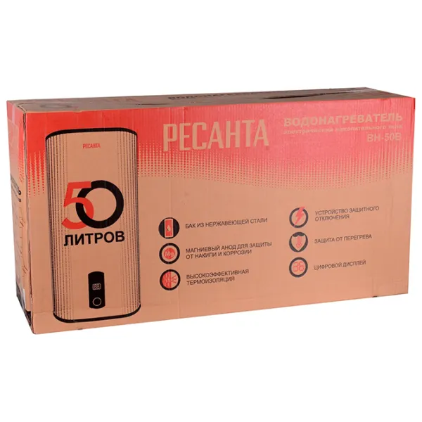 Boiler Resanta Н-50В  / 50 l / White photo 7