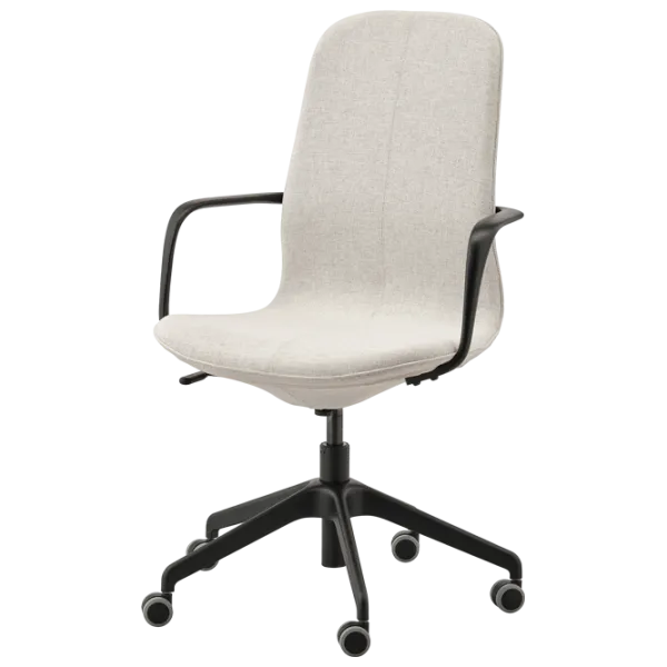 Fotoliu de birou Ikea Langfjall Poliester/ Beige Black photo 1