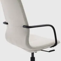 Fotoliu de birou Ikea Langfjall Poliester/ Beige Black photo 3