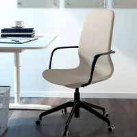 Fotoliu de birou Ikea Langfjall Poliester/ Beige Black photo 5