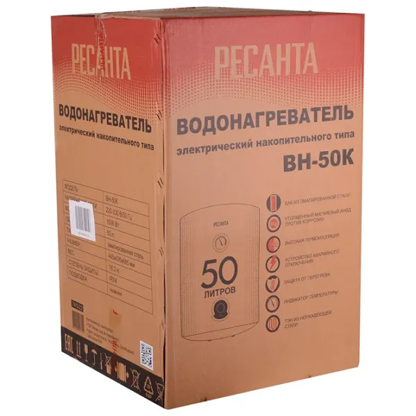 Бойлер Resanta ВН-50K  / 50 л / Белый photo 7