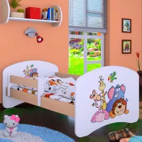 Детская кровать Happy Babies Happy Safari L05 90 x 180 см / ПВХ / Светлая груша