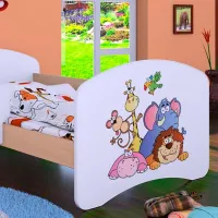 Детская кровать Happy Babies Happy Safari L05 90 x 180 см / ПВХ / Светлая груша photo 2