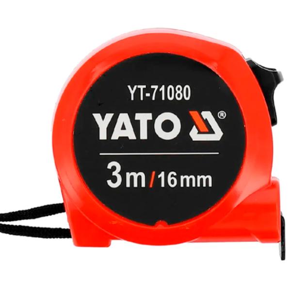 Рулетка Yato YT71080 3 м / Красный photo 1