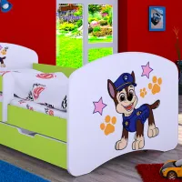 Детская кровать Happy Babies Happy Police Dog 70 x 140 см / Щит / Зеленый photo 2