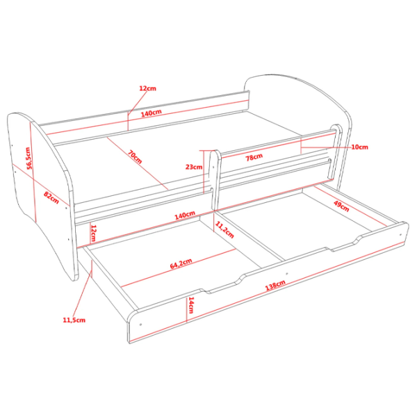 Pat pentru copii Happy Babies Happy Police Dog L02 70 x 140 cm / Placa / Pink photo 4 Pat pentru copii Happy Babies Happy Police Dog L02 70 x 140 cm / Placa / Pink photo 4