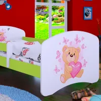 Детская кровать Happy Babies Happy Teddy Bear 80 x 160 см / Щит / Зеленый photo 2