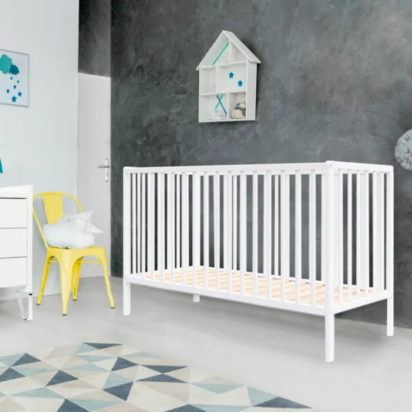 Pat pentru copii Happy Babies Laura 0 luni - 6 ani / White photo 4