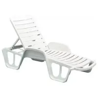 Шезлонг Green Bay LETTINO FISSO Пластик / Пластик / Белый