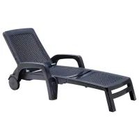 Шезлонг Bica Miami Пластик / Пластик / Antracit Антрацит