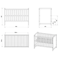 Детская кровать Happy Babies Lilia 0 месяцев - 3 года / Белый photo 4