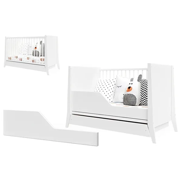 Pat pentru copii Happy Babies Mia 0 luni - 6 ani / White photo 2 Pat pentru copii Happy Babies Mia 0 luni - 6 ani / White photo 2