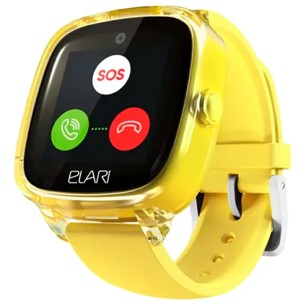 Детские часы Elari KidPhone 4G Fresh 1.4"/ Желтый photo 12