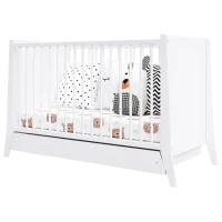 Pat pentru copii Happy Babies Roza 0 luni - 6 ani / White