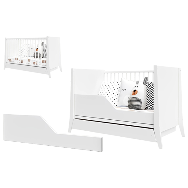Pat pentru copii Happy Babies Roza 0 luni - 6 ani / White photo 3 Pat pentru copii Happy Babies Roza 0 luni - 6 ani / White photo 3