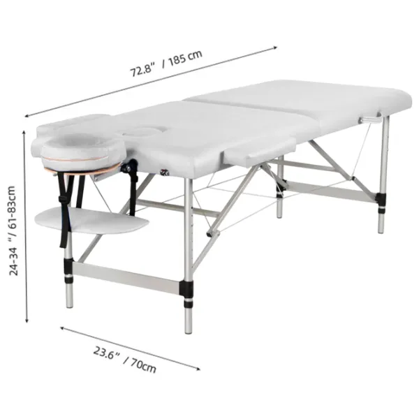 Masă de masaj SMDFit BM2723-1.2.3 PVC-16 White photo 3