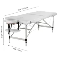 Массажный стол SMDFit BM2723-1.2.3 PVC-16 Белый photo 3