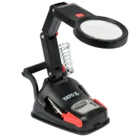 Suport "a treia mînă" cu lupă Yato YT73861  1 / Metal