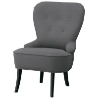 Кресло Ikea Remsta/Hakebo Черный Тёмно-серый