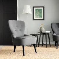Fotoliu Ikea Remsta/Hakebo Black Dark Gray photo 3