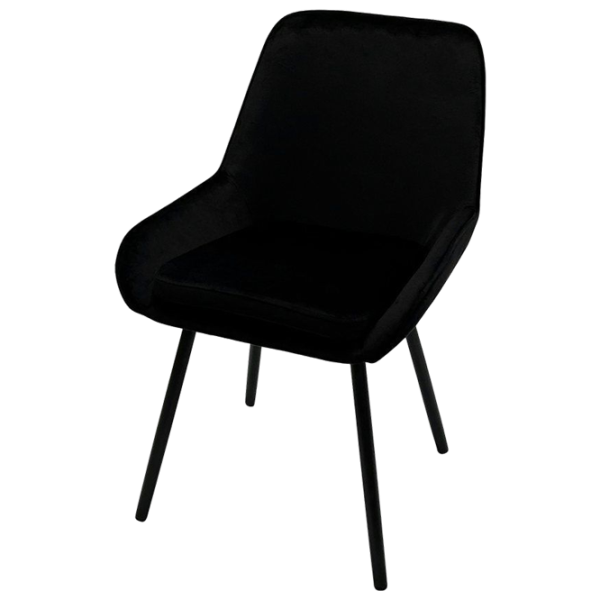 Кухонный стул Ambianta CR-18  Бархат/ Черный  photo 1 Кухонный стул Ambianta CR-18  Бархат/ Черный  photo 1