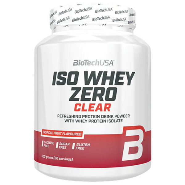 Proteină BioTechUSA Iso Whey Zero Clear 500 g () praf / Fructe tropicale photo 1