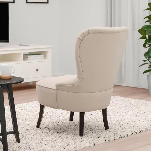 Fotoliu Ikea Remsta/Hakebo Black Beige photo 3