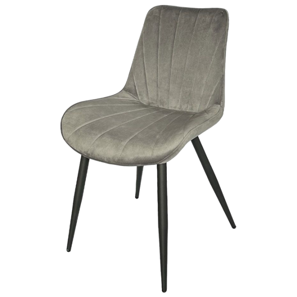 Кухонный стул Ambianta DC-7719 -18  Бархат/ Серый Черный photo 1 Кухонный стул Ambianta DC-7719 -18  Бархат/ Серый Черный photo 1