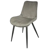 Кухонный стул Ambianta DC-7719 -18  Бархат/ Серый Черный