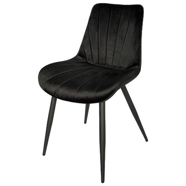 Кухонный стул Ambianta DC-7719 -48  Бархат/ Черный  photo 1