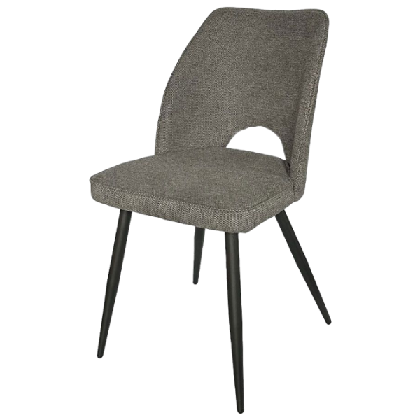 Кухонный стул Ambianta DC-625 Текстиль/ Серый Черный photo 1 Кухонный стул Ambianta DC-625 Текстиль/ Серый Черный photo 1