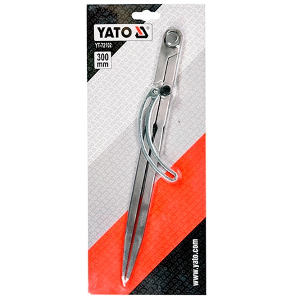 Циркуль с фиксатором Yato YT72102 Нержавеющая сталь / Mеханический photo 1