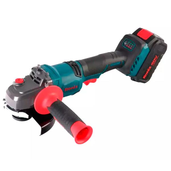 Шлифовальная машина Ronix 8901-40V Угловая / / Синий photo 3