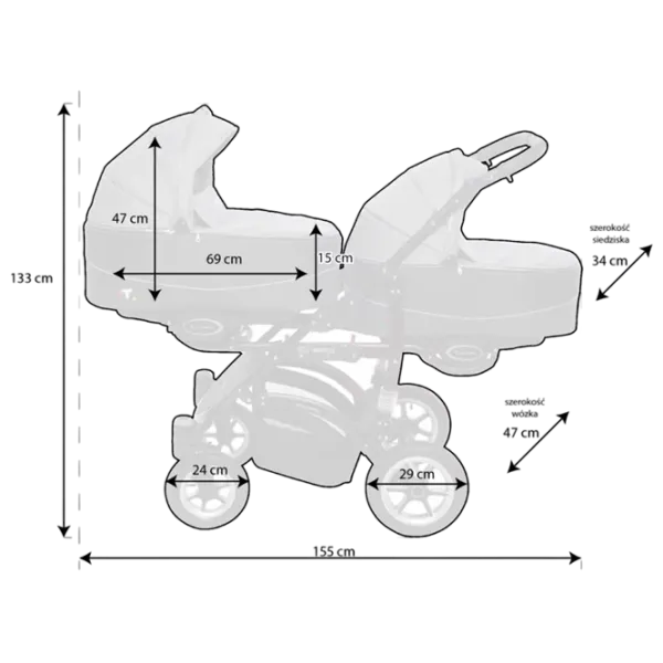 Детская коляска BabyActive Twinni / Бежевый photo 5