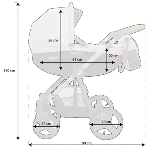 Детская коляска BabyActive Mommy Spring&Summer / Синий photo 4