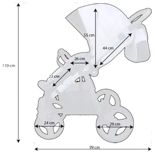 Детская коляска BabyActive Mommy Spring&Summer / Синий photo 5