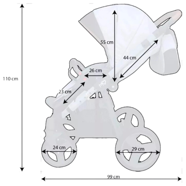 Детская коляска BabyActive Mommy Spring&Summer / Синий photo 5