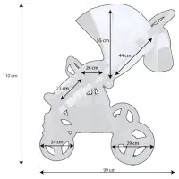 Cărucior pentru copil BabyActive Mommy Spring&Summer / Green photo 4