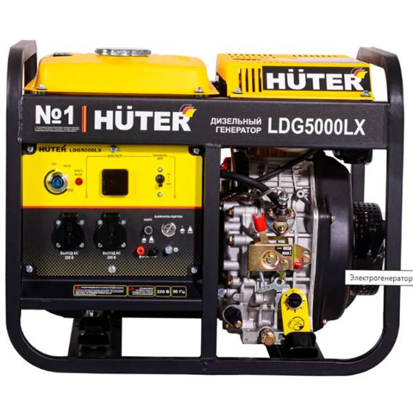Генератор Huter LDG 5000LX 220 - 240 В Дизель / 3 кВт photo 2