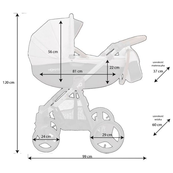 Cărucior pentru copil BabyActive Mommy / Black photo 4