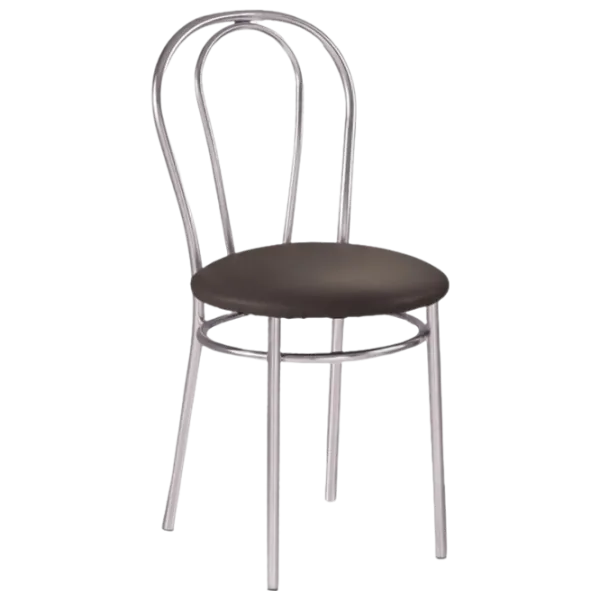 Scaun de bucătărie Nowy Styl Tulipan V3 Piele artificială/ Black Beige photo 1